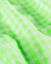 Tissu Seersucker Vichy Vert Fluo
