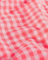 Tissu Seersucker Vichy Rose Fluo