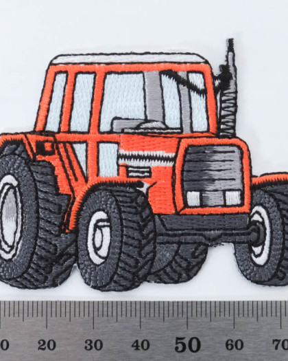 Badge thermocollant Tracteur rouge - Mercerine