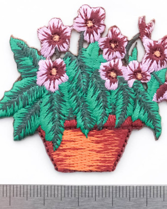 Ecusson Thermocollant Plante violette - Mercerine
