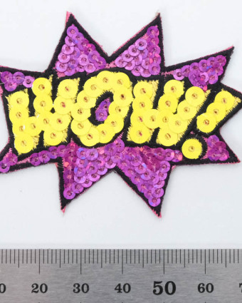 Badge thermocollant Wow sequins - Mercerine
