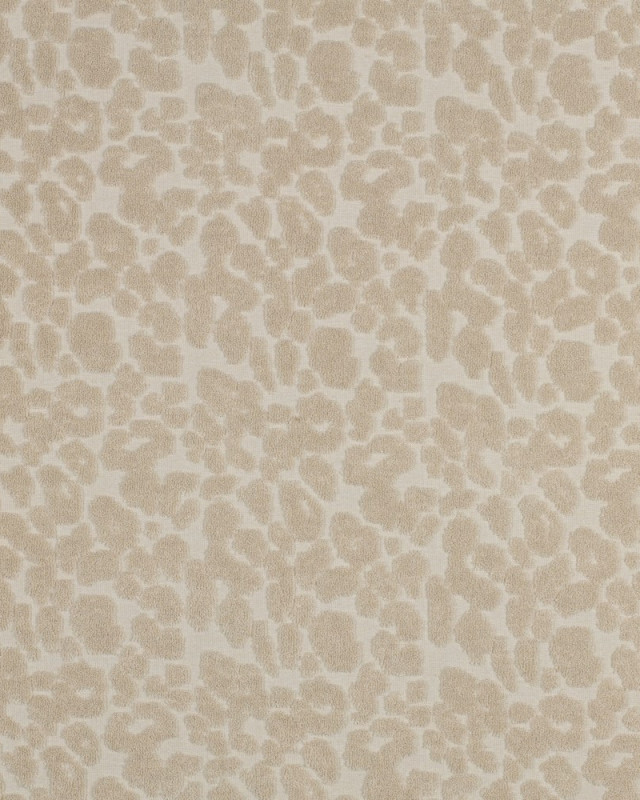 Jersey Mini Eponge Léopard Greige - Mercerine