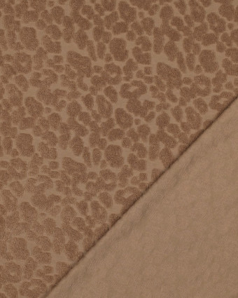 Jersey Mini Eponge Léopard Caramel - Mercerine