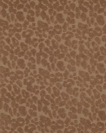 Jersey Mini Eponge Léopard Caramel - Mercerine