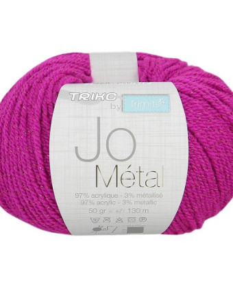 Fil à Tricoter Jo Métal 50g - 97% acrylique