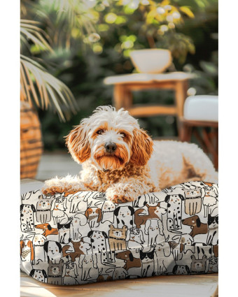 Tissu Effet Lin Chien - Mercerine