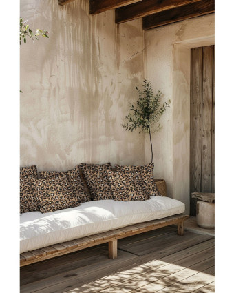 Toile de Coton Canvas Léopard - Mercerine
