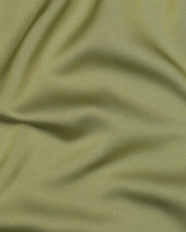 Tissu Microfibre Toucher Soie Olive - Mercerine