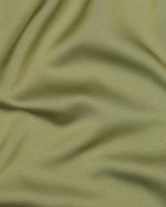 Tissu Microfibre Toucher Soie Olive - Mercerine