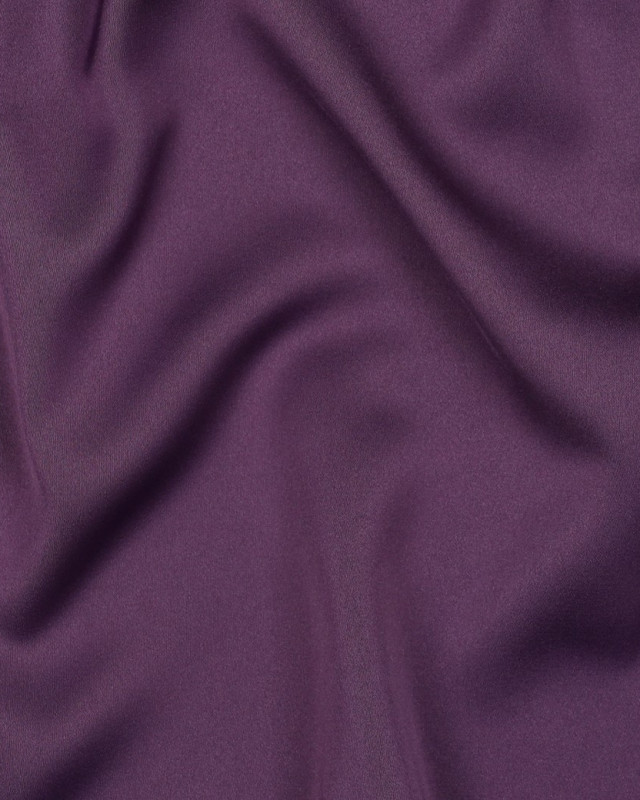 Tissu Microfibre Toucher Soie Violet - Mercerine