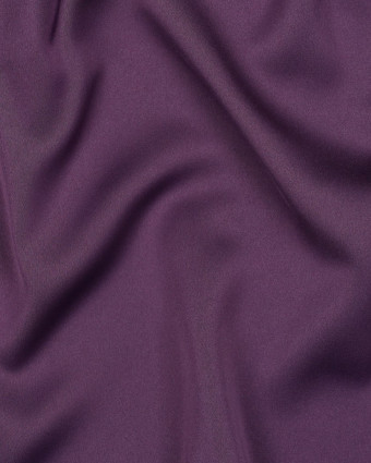 Tissu Microfibre Toucher Soie Violet - Mercerine