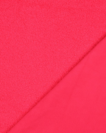 Tissu Petites Bouclettes Rose Fluo - Mercerine