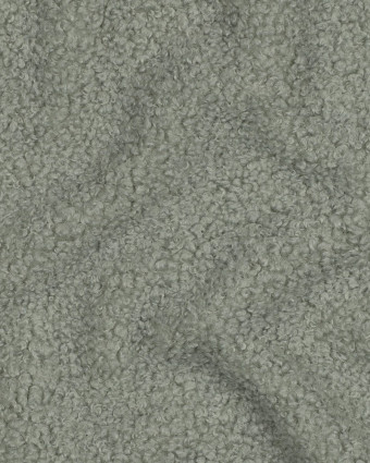 Tissu Petites Bouclettes Vert Sauge - Mercerine