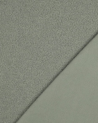 Tissu Petites Bouclettes Vert Sauge - Mercerine