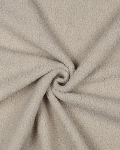 Tissu Petites Bouclettes Greige - Mercerine