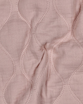 Double Gaze Matelassée Rose Clair - Mercerine