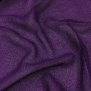 Voile crêpe violet x10cm
