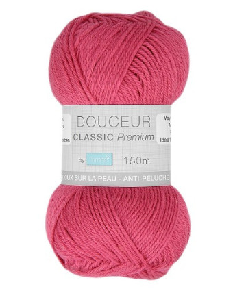Fil à tricoter Douceur Classic 50g - 60% Acrylique, 40% Polyamide