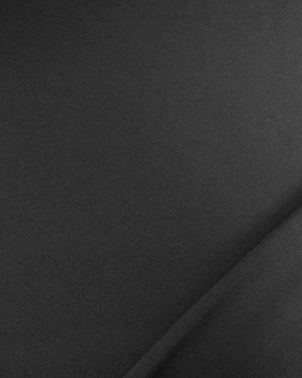 Tissu Crêpe Lourd Uni Sofia Noir - Mercerine