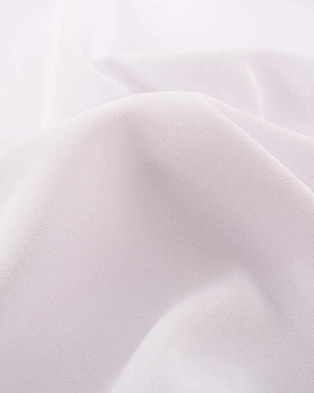 Tissu Crêpe Lourd Uni Sofia Blanc - Mercerine