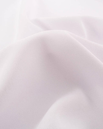 Tissu Crêpe Lourd Uni Sofia Blanc - Mercerine