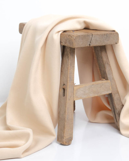 Tissu Crêpe Lourd Uni Sofia Nude - Mercerine