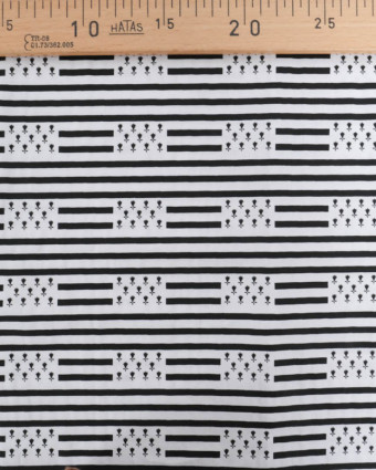 Tissu Coton Imprimé Bretagne Drapeau Breton Rayures - Mercerine