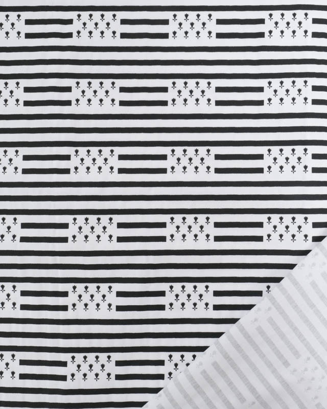 Tissu Coton Imprimé Bretagne Drapeau Breton Rayures - Mercerine
