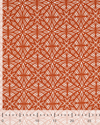 Tissu Coton Léger Indien Motif Ethnique Caramel - Mercerine