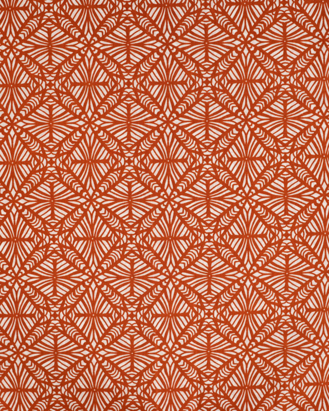 Tissu Coton Léger Indien Motif Ethnique Caramel - Mercerine