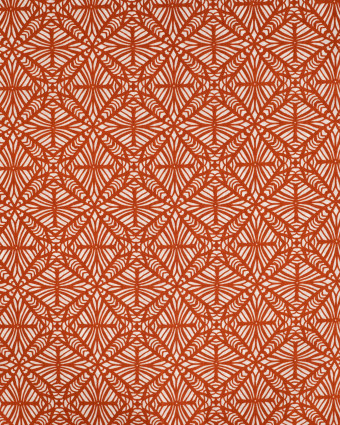 Tissu Coton Léger Indien Motif Ethnique Caramel - Mercerine