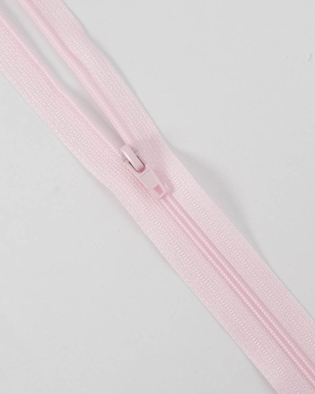 Fermeture au mètre avec curseur - Rose Pâle - 3mm - Mercerine