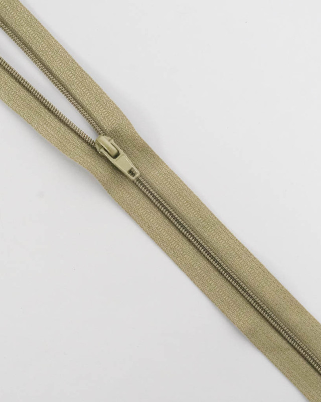 Fermeture au mètre avec curseur - Taupe - 3mm - Mercerine