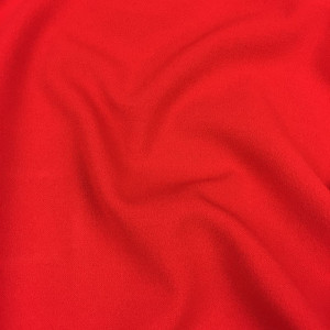Crêpe jersey extensible rouge fraise x10cm -  Mercerine