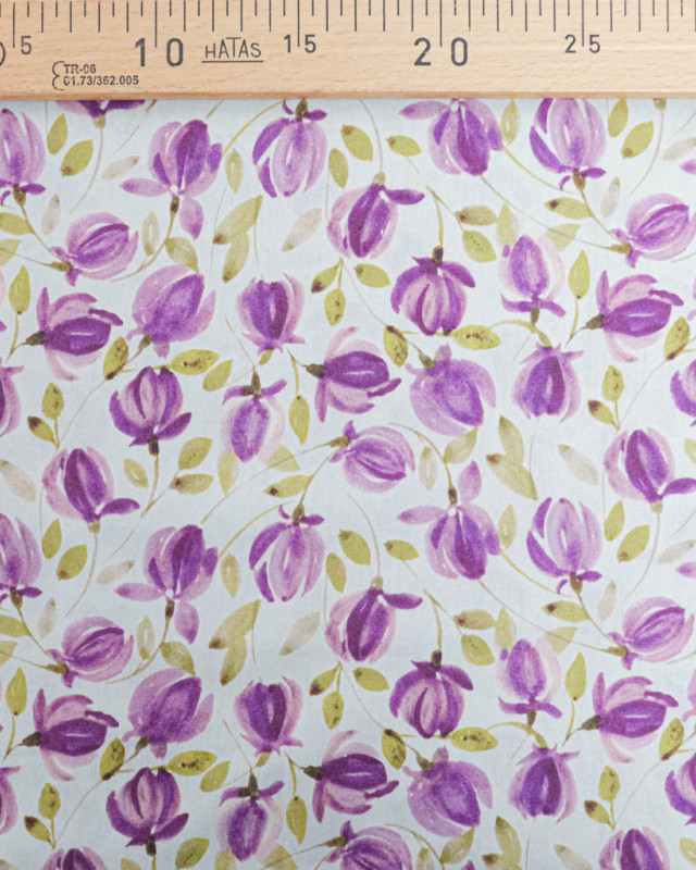 Popeline de Coton Tendre Violette - Mercerine