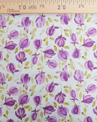 Popeline de Coton Tendre Violette - Mercerine