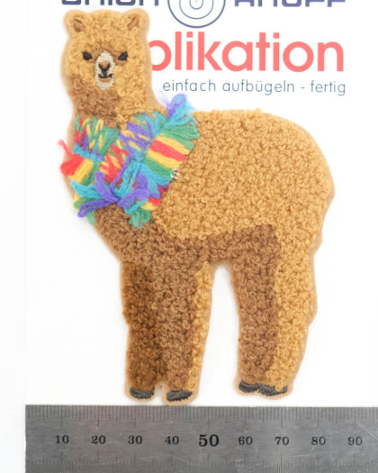 Ecusson Thermocollant Lama coloré - Mercerine