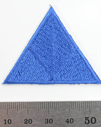 Ecusson Thermocollant Triangle bleu - Mercerine