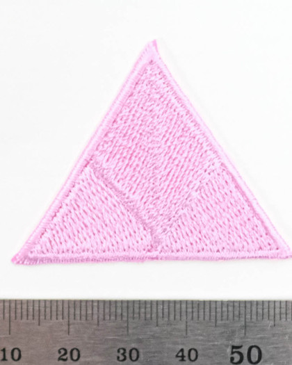 Ecusson Thermocollant Triangle rose - Mercerine