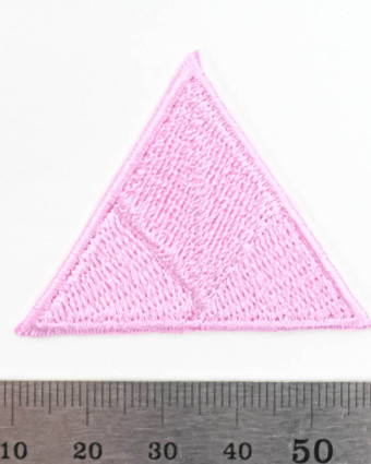 Ecusson Thermocollant Triangle rose - Mercerine