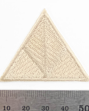 Ecusson Thermocollant Triangle écru - Mercerine