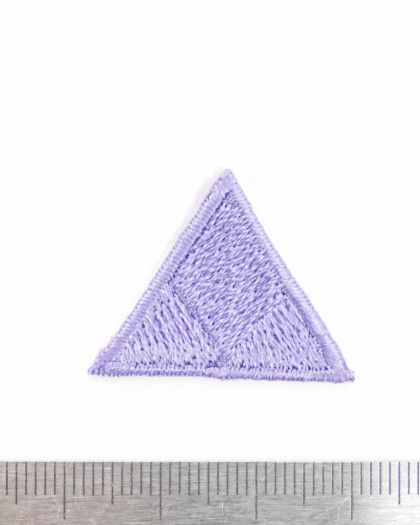 Badge thermocollant petit Triangle violet - Mercerine