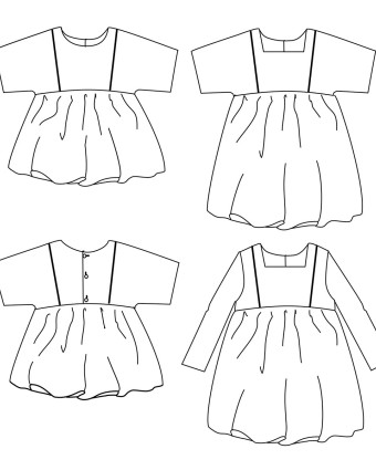 Ikatee SAKURA KIDS patron robe et blouse enfant - Mercerine