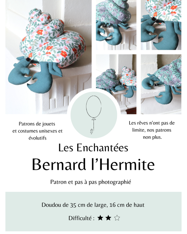 Patron Bernard l'Hermite - Les Enchantées - Mercerine