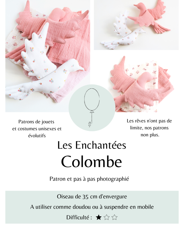 Patron Colombe - Les Enchantées - Mercerine
