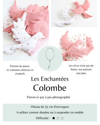 Patron Colombe - Les Enchantées - Mercerine