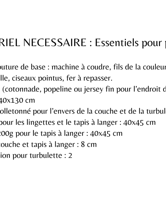 Patron Essentiels pour Poupées - Les Enchantées - Mercerine