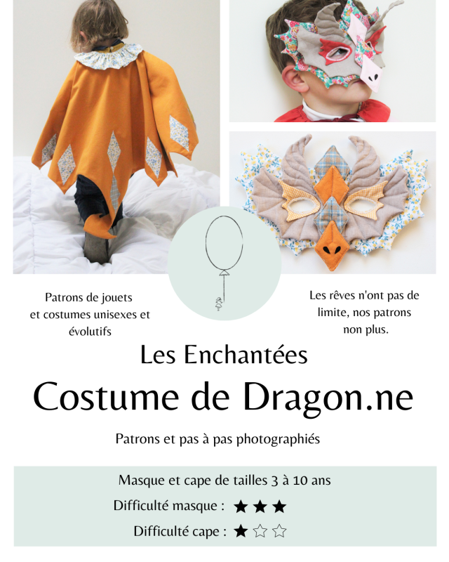 Patron Costume de Dragon.ne - Les Enchantées - Mercerine