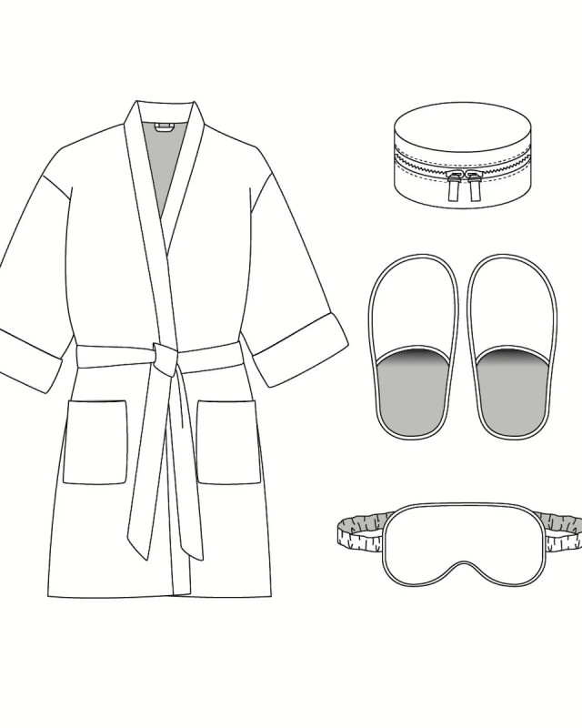 Patron Kimono, Ecrin, Chaussons, Masque Alexandrie - Ikatee