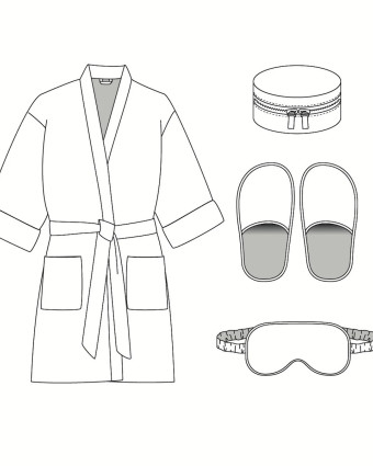 Patron Kimono, Ecrin, Chaussons, Masque Alexandrie - Ikatee